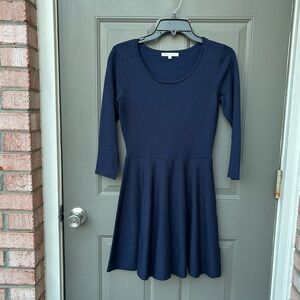 Copper Key Elegant Navy Blue Dress